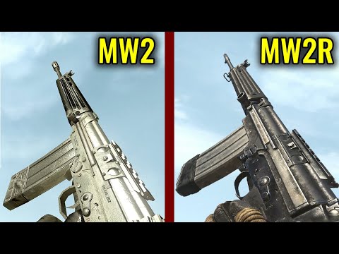 Call of Duty MW2 vs MW2 Remastered - Weapons Comparison