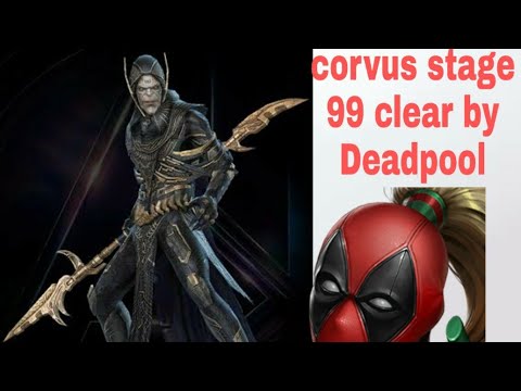 WBU corvus stage 99 clear by Deadpool After update - Marvel future fight