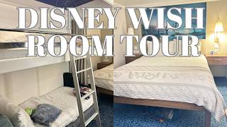 Disney Wish Interior Stateroom Tour | Small But Magical! 🚢✨