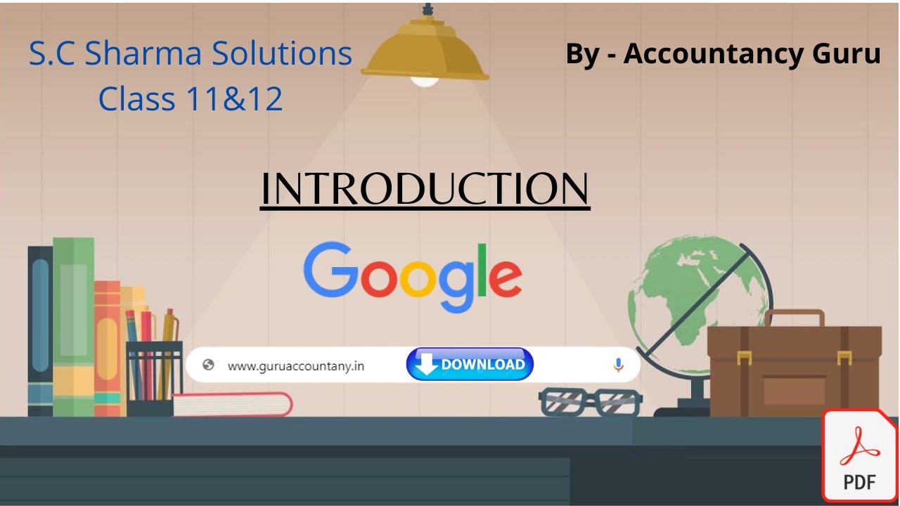 S.C Sharma Accountancy|| Solution Class 11 and 12 || Introduction