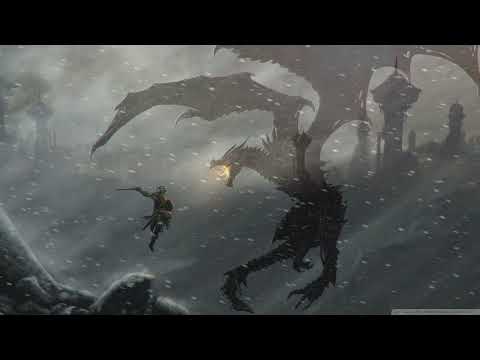 Skyrim Relaxing Music | 5 hour mix of Skyrim OST / songs with graphics