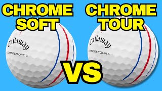 Cutting Open! Chrome Soft vs Chrome Tour Callaway Golf Balls! (What’s Inside?)