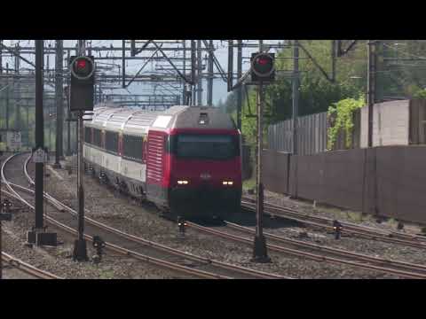 Switzerland Railways - Hot-Spot: Rupperswil to Aarau and West Olten. Trains and  locomotive survey.