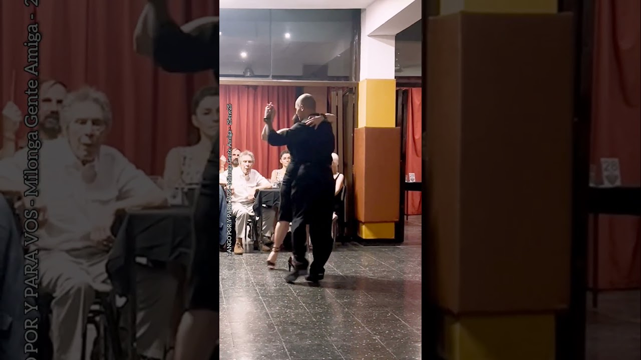 Noelia Benz y Frank Obregón. Amarras (D'Arienzo) Milonga Gente Amiga 25ene25