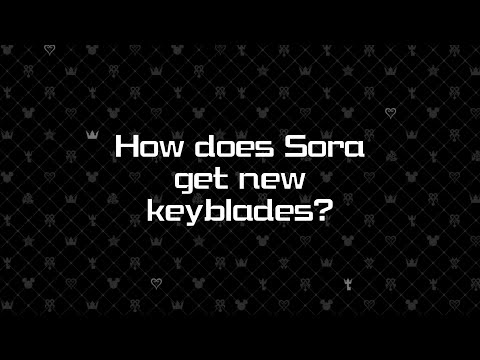 How does Sora get new keyblades?