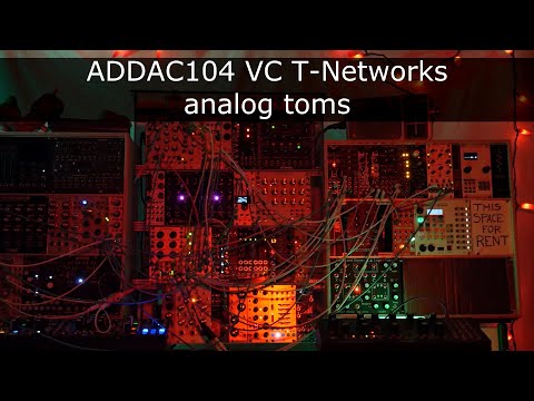 Analog toms with the  ADDAC104 VC T-Networks