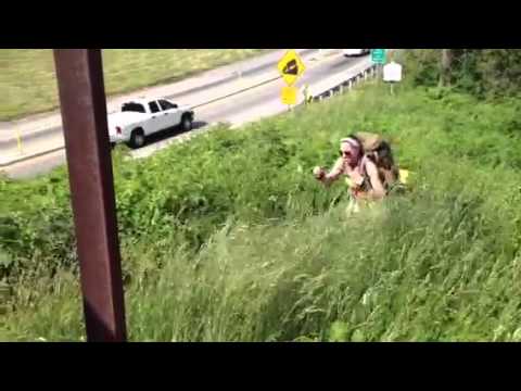 Aviator's arrival at Rockfish Gap