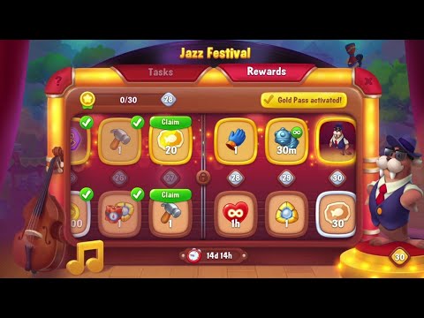 @Fishdom Win Strikes Level 9291 - 9295. 🎷Jazz Festival Event Level 27 🔐