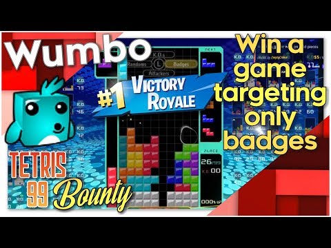 Tetris 99 Bounty - "Win a game targeting only badges"