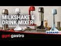 ROBAND | Spindle Milkshake & Drink Mixer – 710 ml stainless steel cup - 150 W - 2 speeds - seaspray