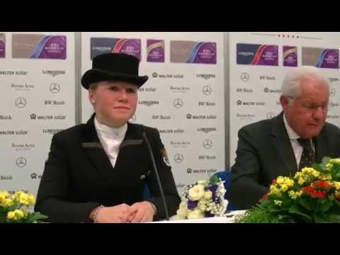 STUTTGART GERMAN MASTERS - Pressekonferenz Dressurcup der Firma iWEST