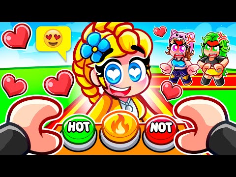 Omz Plays HOT OR NOT AS SAJA BOYS AND HUNTRIX IN ROBLOX!