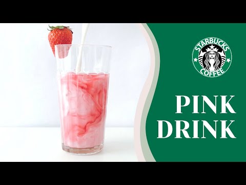 How To Make STARBUCKS PINK DRINK From Scratch - Easy Homemade Recipe