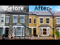 1 YEAR (in 30 minutes) RENOVATING an OLD LONDON VICTORIAN TERRACED HOUSE into DREAM HOME