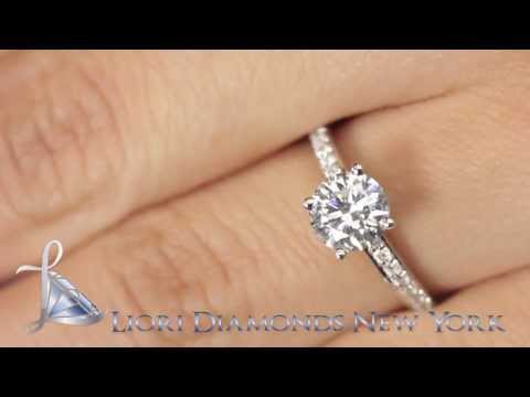 ER-SOLD-073 - 1.56 Carat F-SI1 Certified Natural Round Diamond Engagement Ring 14k White Gold