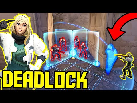 THE POWER OF DEADLOCK - Best Tricks & 200 IQ Outplays - VALORANT