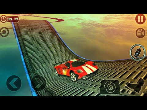 Impossible Stunt Car Tracks 3D New Red Car Unlocked GamePlay