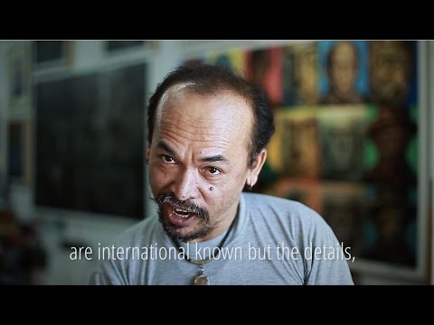 Portrait of Monthian Yangthong - I MON ART GALLERY, Phuket Town Thailand