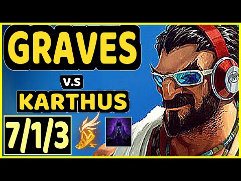 KREOX (GRAVES) vs KARTHUS - 7/1/3 KDA JUNGLE GAMEPLAY - EUW Ranked GRANDMASTER