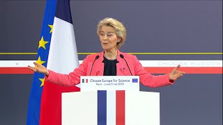 Von der Leyen to World's Scientists: "Choose Europe Over Trump's Ameri