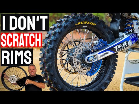Science of Dirt Bike Tire Change (no-scratches)