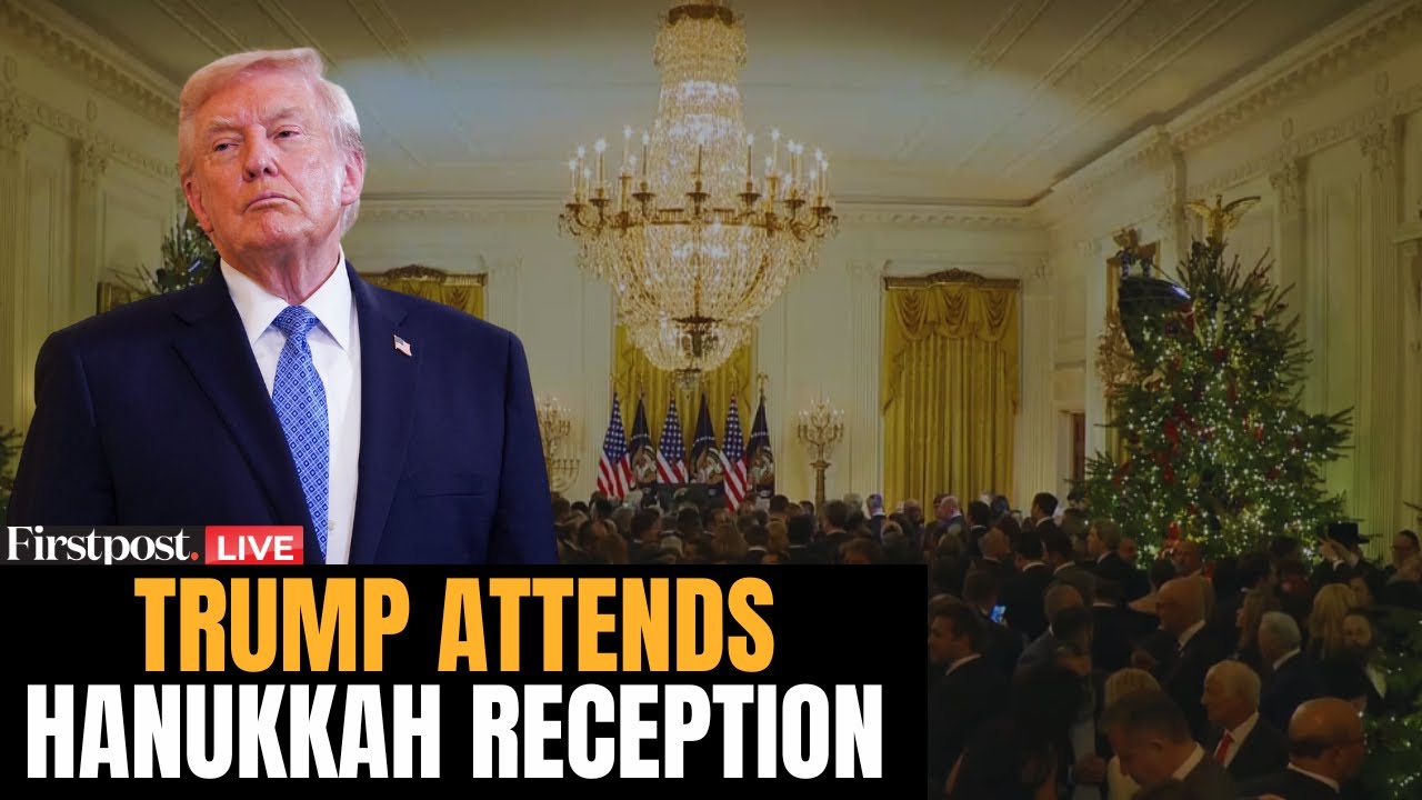 LIVE: Trump Hosts Hanukkah Reception at the White House, Pays Tribute to Bondi Beach Attack Victims