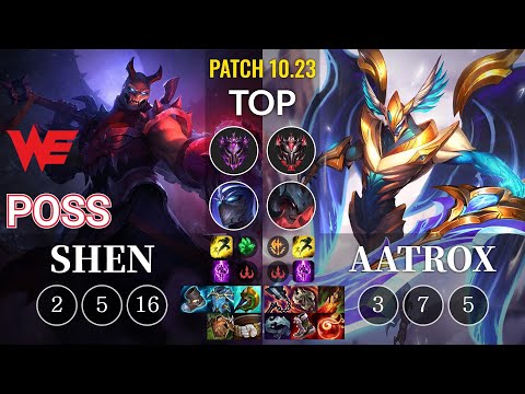 WE Poss Shen vs Aatrox Top - KR Patch 10.23