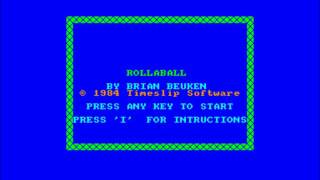 Amstrad CPC - Rollaball (title screen)