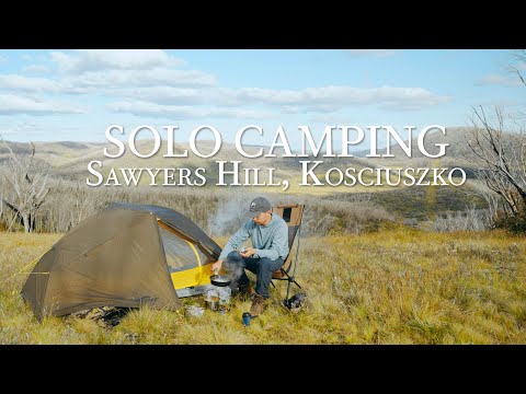 Relaxing ASMR Solo Camping & Cooking | Sawyers Hill in Kosciuszko National Park