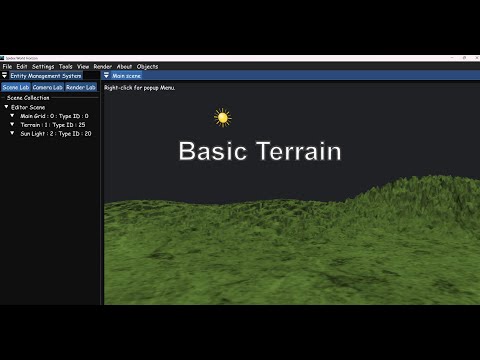 Spidex 3d Editor [14] Basic Terrain Learning C++ & OpenGL