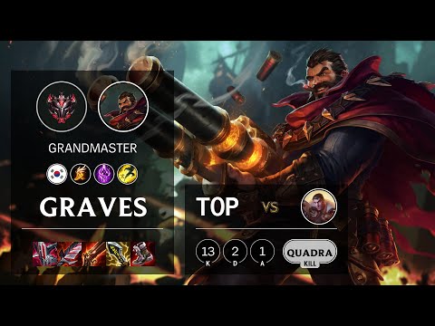 Graves Top vs Jayce - KR Grandmaster Patch 11.23