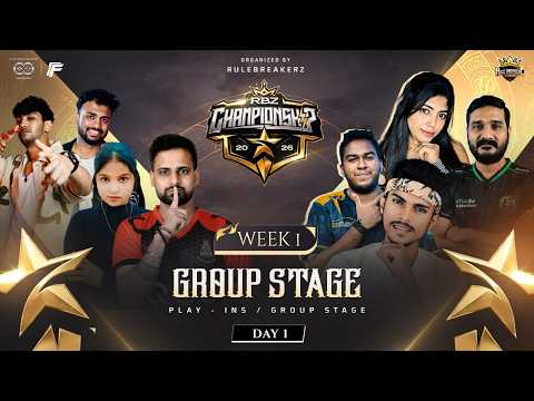 💥RBz Champ - 2026 | [ DAY - 1 ] Group Stage : Week - 1 | TG , SRM , HTG - FreeFire Tamil Tournament