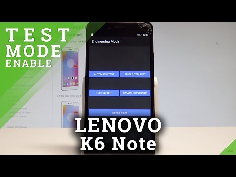 How to Engineering Mode on LENOVO K6 Note - Test Mode |HardReset.Info