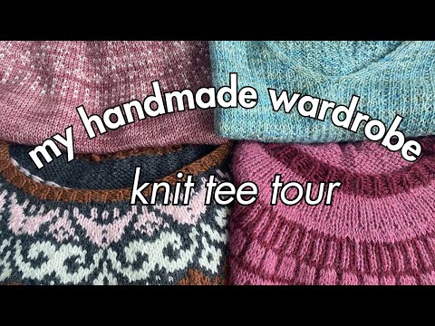 A Tour of My Hand- Knit Tees // Handmade Wardrobe // Lefty Knits