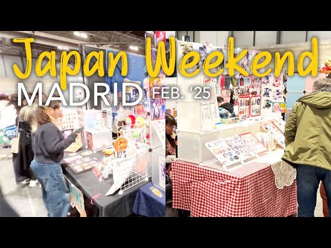 A day visiting the Japan Weekend Madrid Feb. '25 | Artist goods haul 🛍️🧡