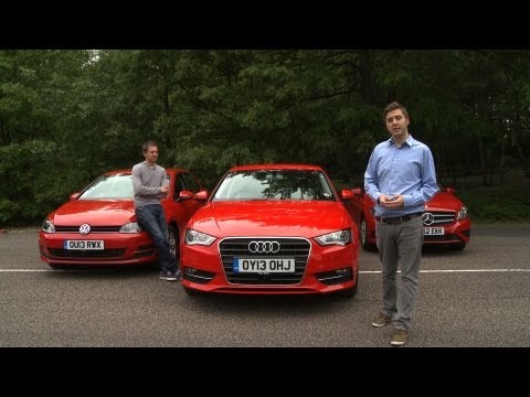 2013 Audi A3 vs Mercedes A-Class vs VW Golf Group Test - What Car?