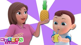 I Love Yummy Fruit Smoothies Song - Healthy Habits For Kids | Meeko's Family Baby Songs