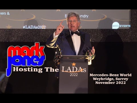 Mark hosting the LADAs Awards at Mercedes Benz World, Weybridge, Surrey.