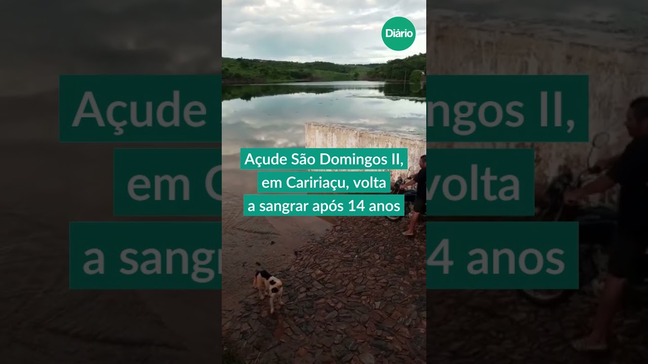 Imagem da notícia Após 14 anos, açude São Domingos II, em Caririaçu, volta a sangrar; veja vídeo