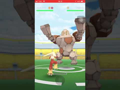 Regirock stone edge vs 4 men in cloudy