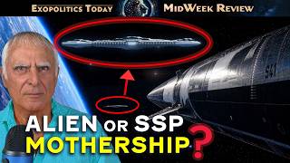 Starship trailed by large UFO in Earth Orbit – Alien Mothership or SSP craft?