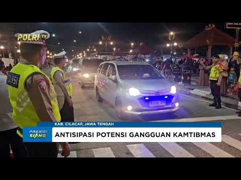 POLRESTA CILACAP TINGKATKAN PATROLI MALAM ANTISIPASI GANGGUAN KAMTIBMAS