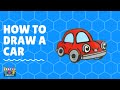 How To Draw A Car Coloring Page I Krayon Kollege Nursery Rhymes Kids Songs