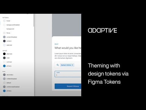 Theming with design tokens via Figma Tokens