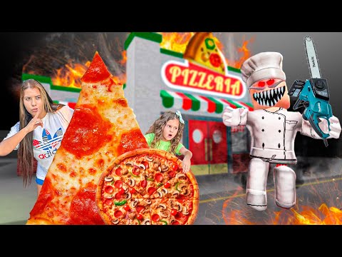 EU E MINHA IRMÃZINHA TIVEMOS QUE FUGIR DA PIZZARIA ASSUSTADORA!