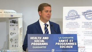 Andrew Scheer asked about Doug Ford&#39;s performance as Ontario premier