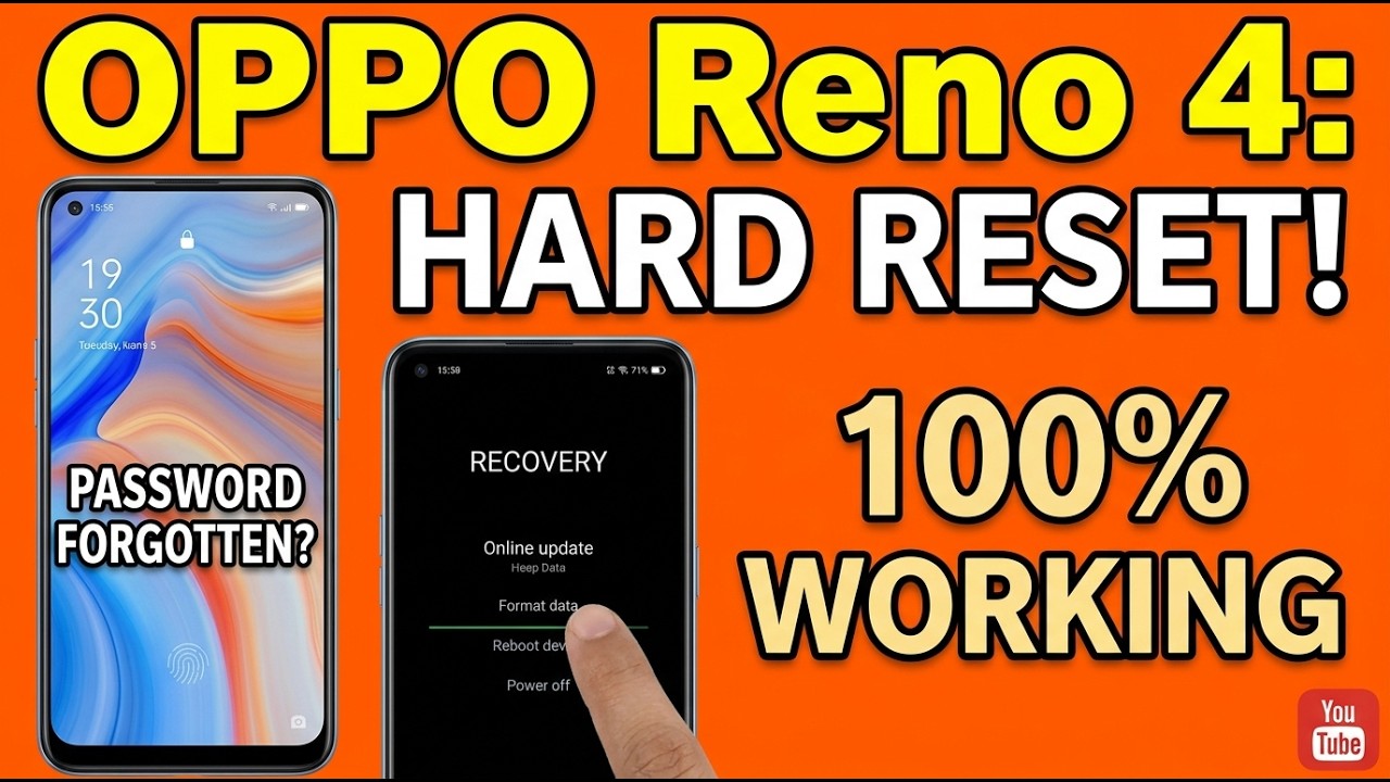 How to Hard Reset OPPO Reno 4 | Forgot Password? Hard Reset OPPO Reno 4 Now
