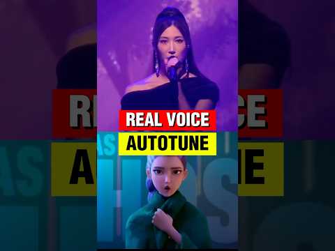 Golden - KPop Demon Hunters EJAE Real Voice VS Autotune #shorts #huntrix #kpopdemonhunters