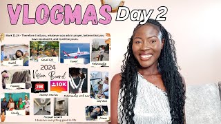 Reviewing My 2024 Vision Board / Did I Accomplish My Goals? Vlogmas Day 2 / Linda Mary