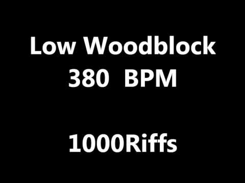 Low Woodblock Metronome : 380 BPM - Beats Per Minute